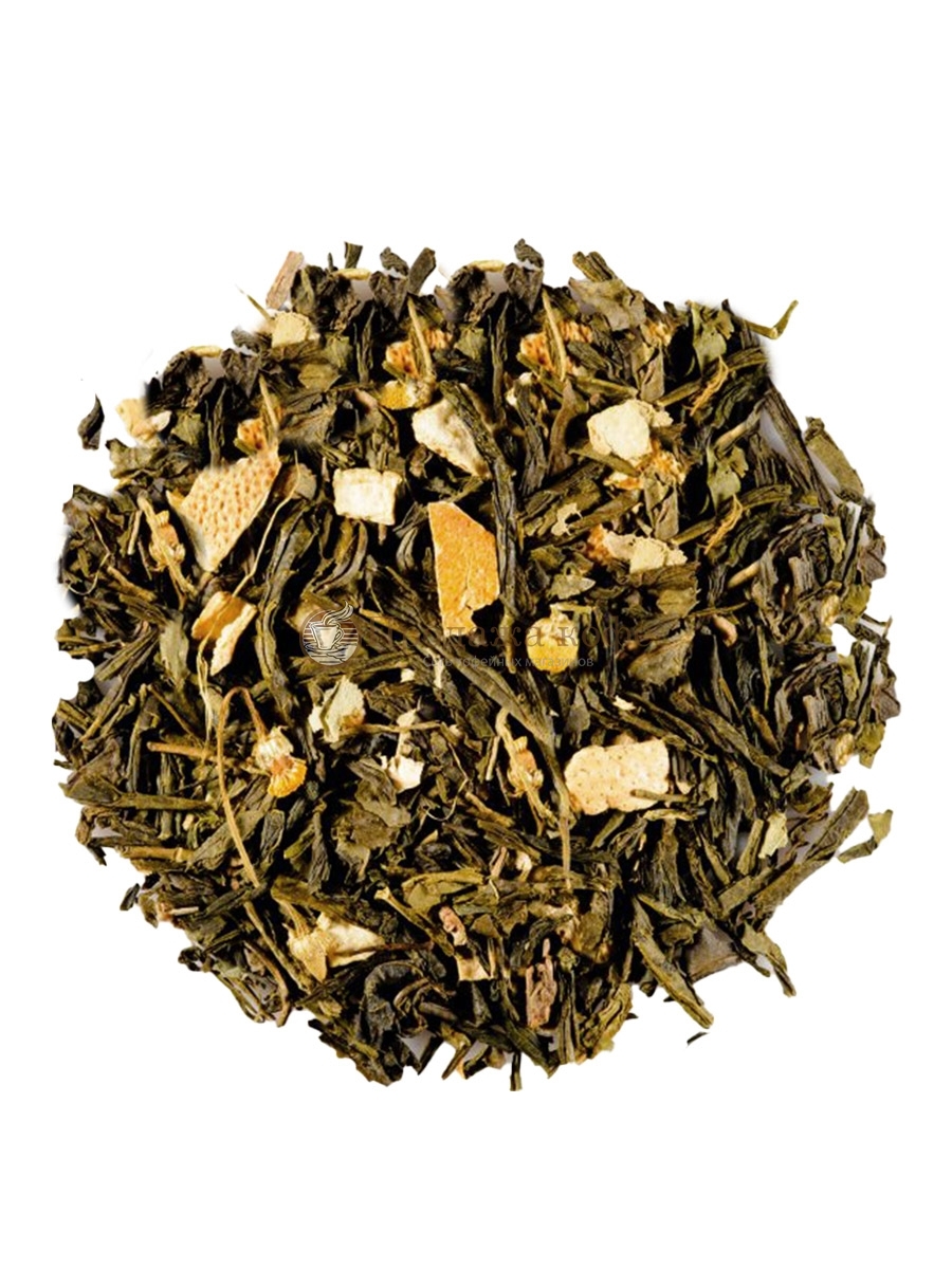 Чай зеленый Японская липа, упаковка 500 г, крупнолистовой ароматизированный чай