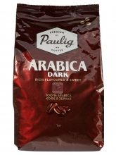 Кофе в зернах Paulig Arabica Dark (Паулиг Арабика Дарк)  1 кг, вакуумная упаковка