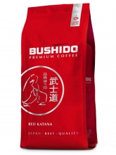 Кофе в зернах Bushido Red Katana (Бушидо Ред Катана)  1 кг, пакет с клапаном